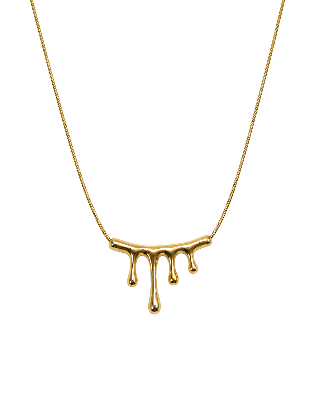 Henika Melted Gold Necklace