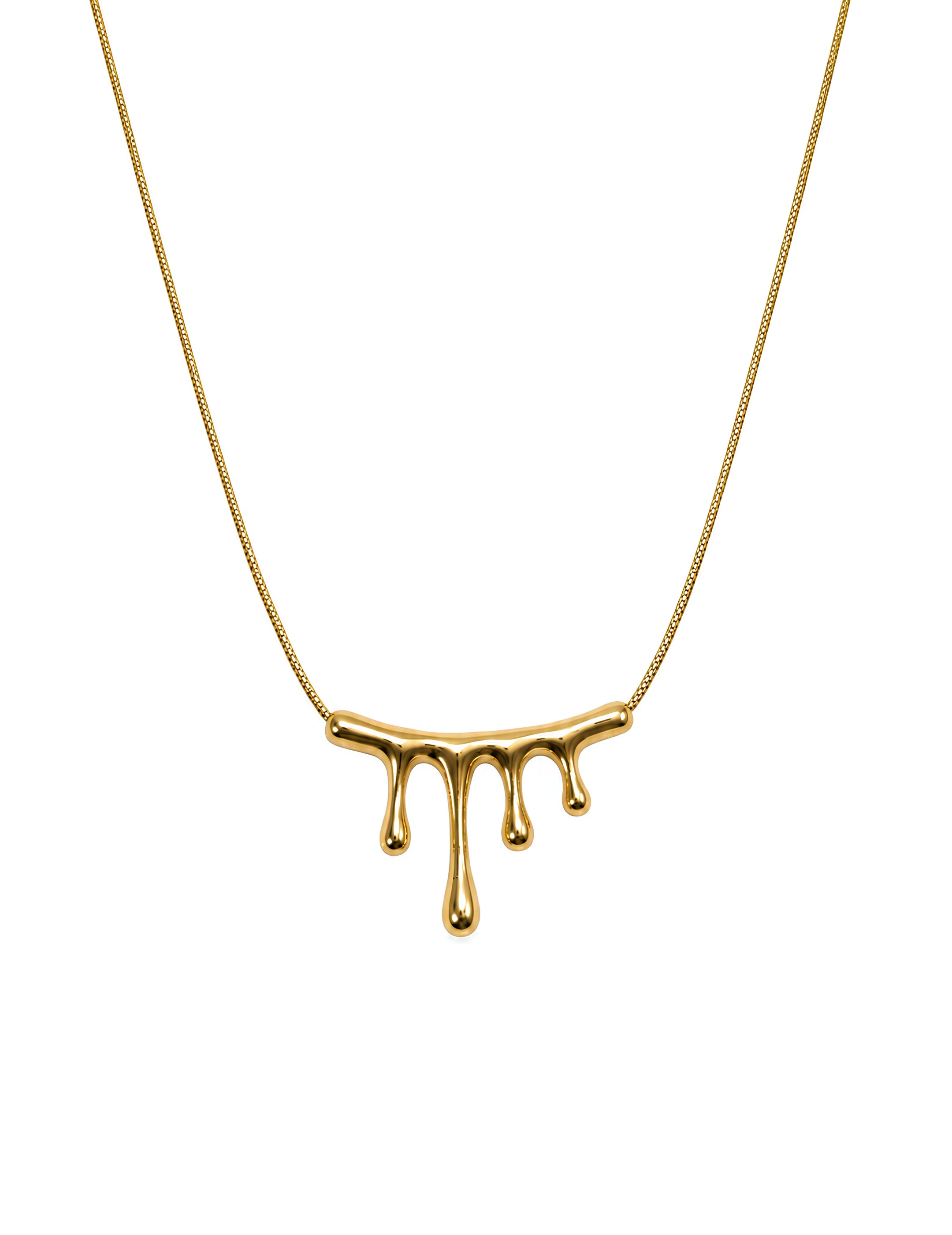 Henika Melted Gold Necklace