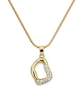 Henika Golden Pebble Necklace
