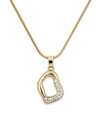 Henika Golden Pebble Necklace