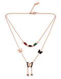 Henika Butterfly Layered Necklace