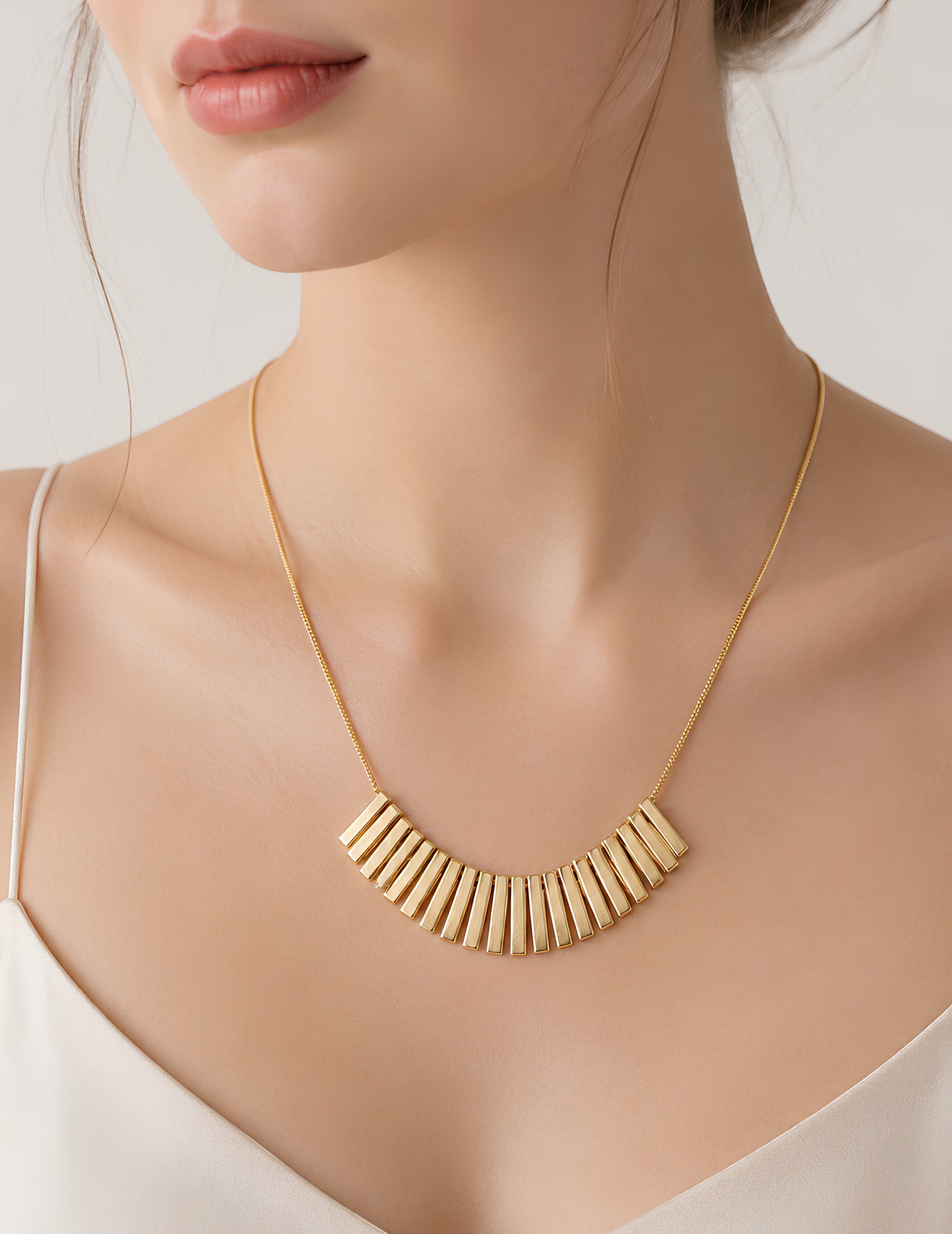 Henika Golden Cascade Necklace