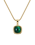Emerald Glow Pendant Necklace