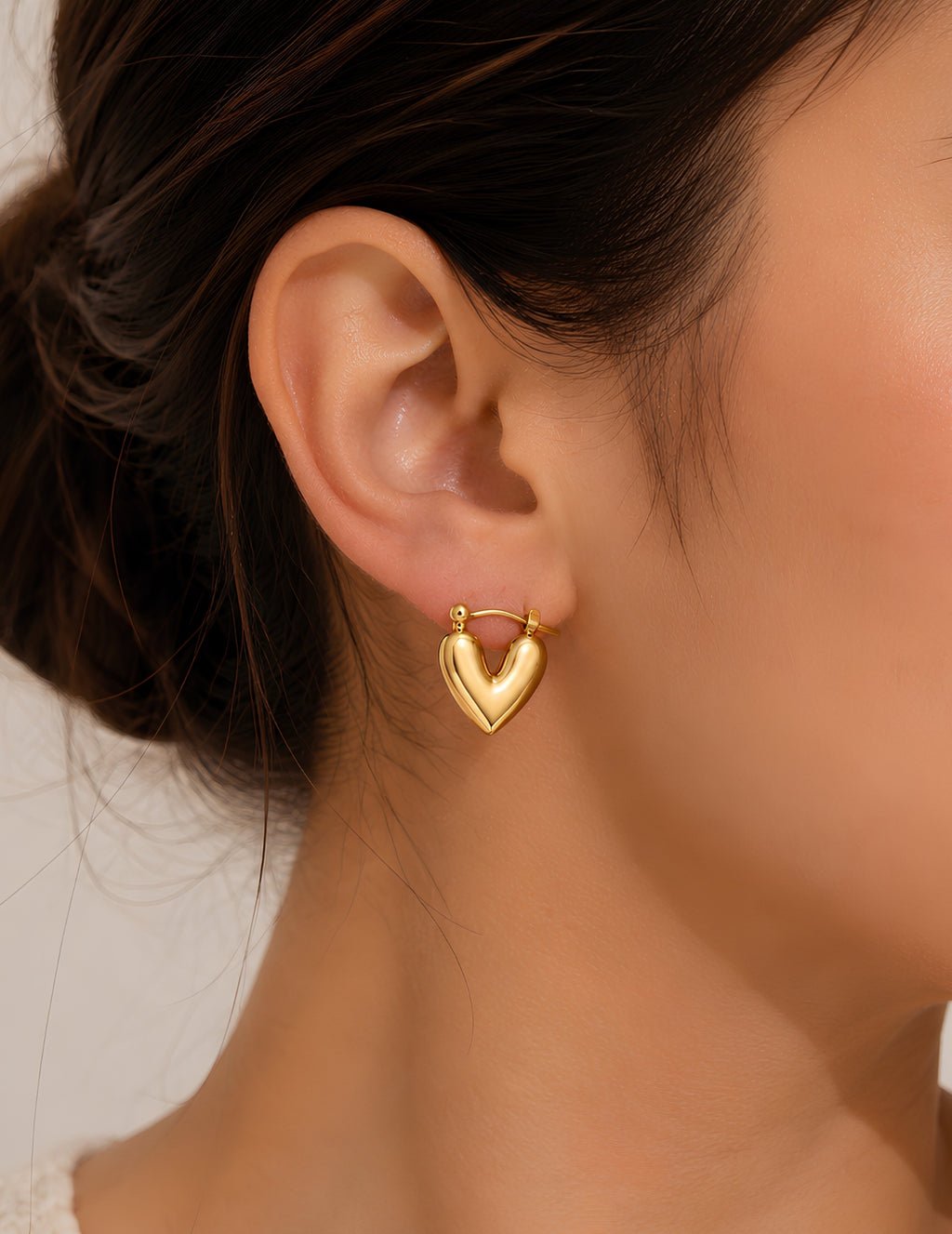 Henika Golden Heart Hoops