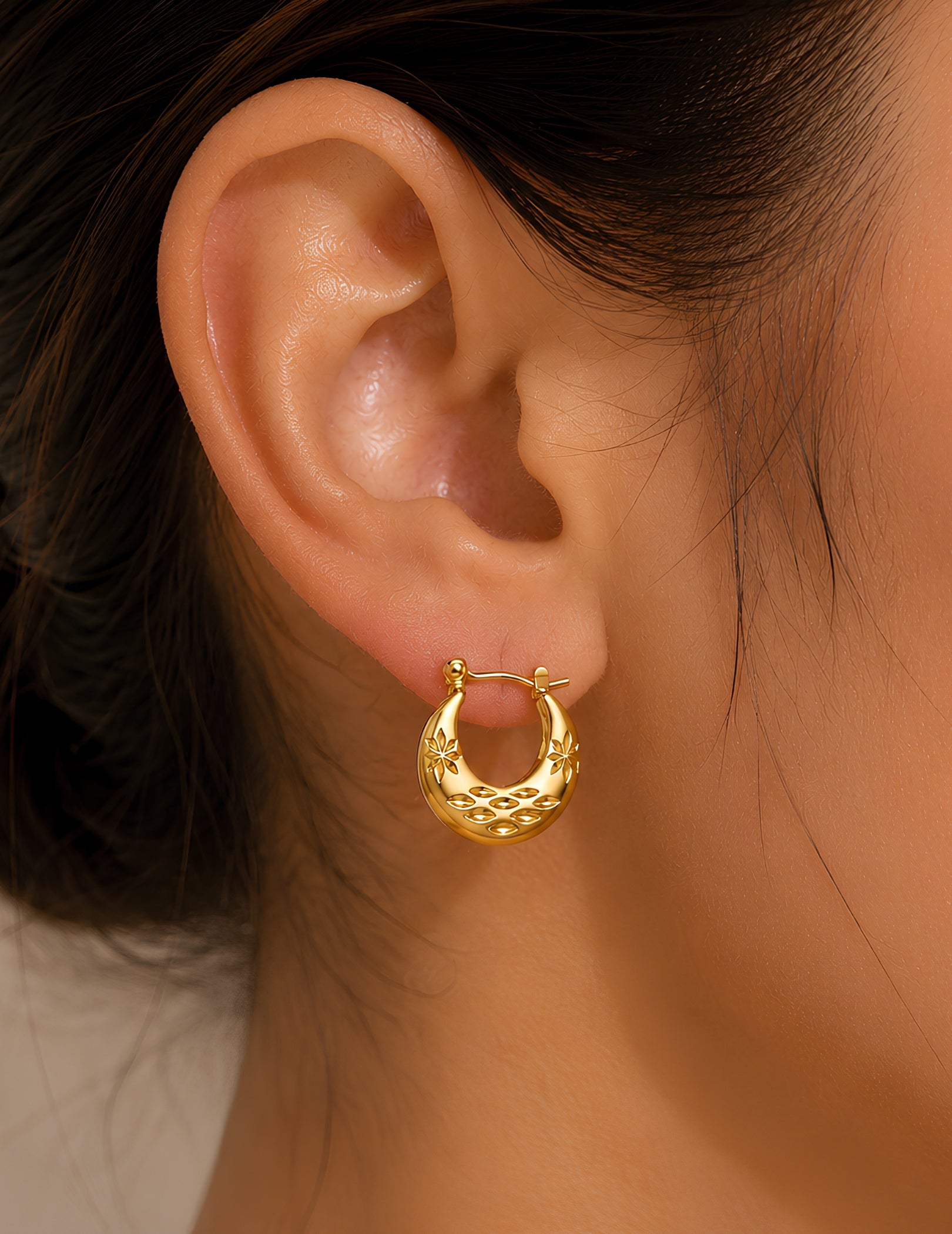 Henika Celestial Bloom Hoops