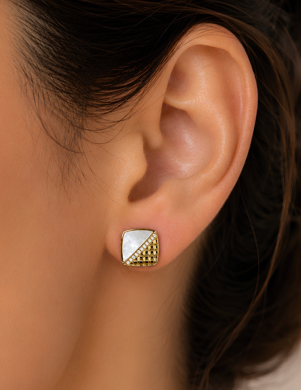 Henika Aurora Mosaic Stud Earrings