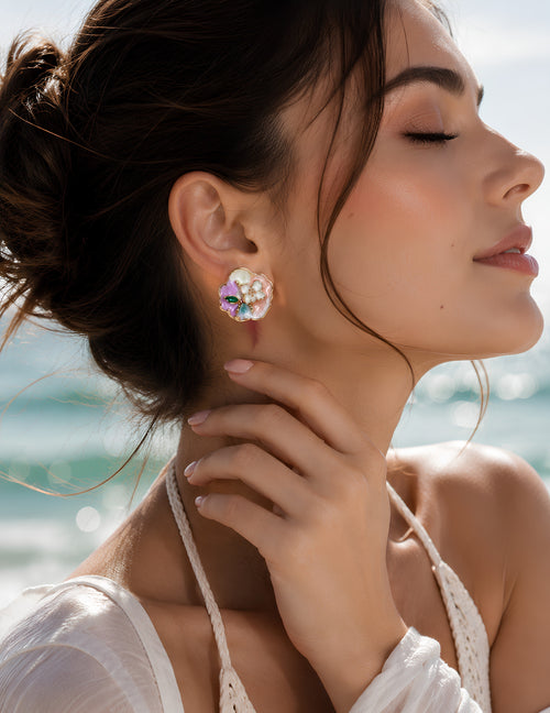 Henika Blossom Garden Stud Earrings