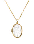Henika Secret Pearl Locket Necklace