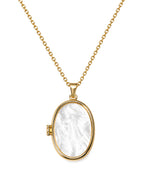 Henika Secret Pearl Locket Necklace
