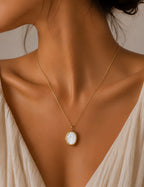 Henika Secret Pearl Locket Necklace
